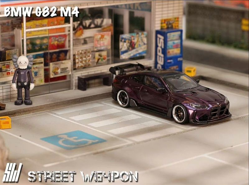  Mô hình xe BMW G82 M4 hợp kim tỉ lệ 1:64 Street Weapon OT64278 