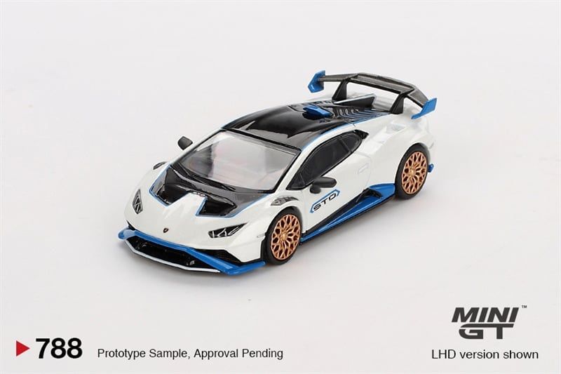  [Hàng Loose]Mô hình xe Lamborghini Huracán STO Bianco Asopo tỉ lệ 1:64 MiniGT MGT00788L 