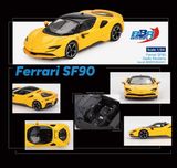 Mô hình xe ô tô Ferrari SF90 Giallo Modena tỉ lệ 1:64 BBR model BBRFER64031 