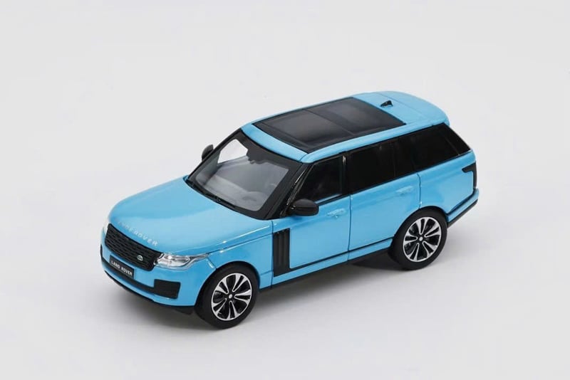  Mô hình xe Land Rover Range rover blue tỉ lệ 1:64 GCD x Enchery GE-001-1 