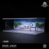  Hộp trưng bày mô phỏng bãi đổ xe có đèn, mica, kèm dây đèn tỉ lệ 1:64 MoreArt MO914405 