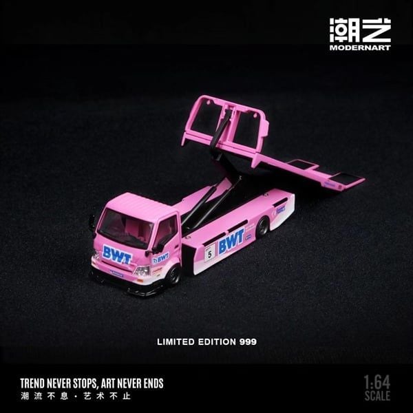  Mô hình xe tải thớt cứu hộ H300 Flatbed Transport Trailer - Yongda BWT tỉ lệ 1:64 ModernArt MD647216 