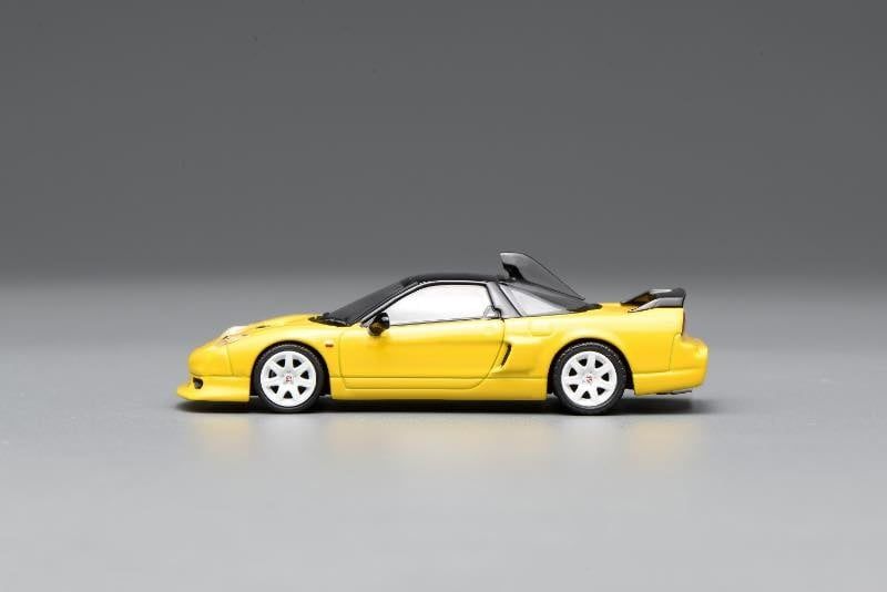  Mô hình xe Honda NSX-R GT New Indy Yellow Pearl Diecast Model tỉ lệ 1:64 MOTORHELIX M65536 
