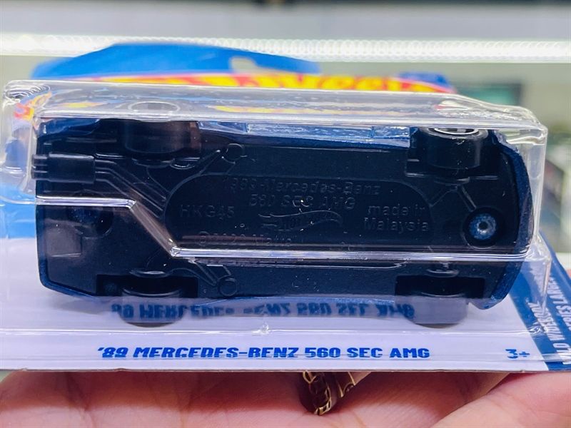 Mô hình xe Mercedes Benz 560 Sec AMG '89 Hotwheels kim loại có bản quyền chính hãng tỉ lệ 1:64 C4982-ME 