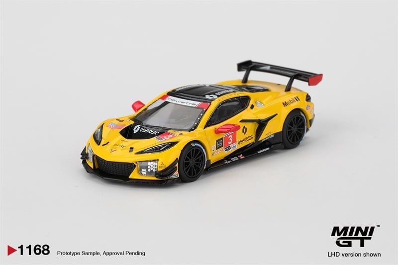  Mô hình xe Chevrolet Corvette Z06 GT3. R #3 Corvette Racing by Pratt Miller Motorsports 2025 IMSA Daytona 24 Hrs card tỉ lệ 1:64 MiniGT MGT01168 HAVE CHASE CAR 