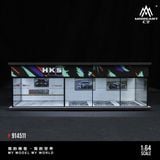  Hộp trưng bày mô phỏng showroom HKS racing Parking Scene có đèn kích thước 30cm x 15cm x 10cmtỉ lệ 1:64 MoreArt MO914511 