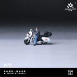  Mô hình nhân vật figure - xe mô tô Harley-Davidson Biker Gang Resin Model Kit tỉ lệ 1:64 MoreArt MO222235 