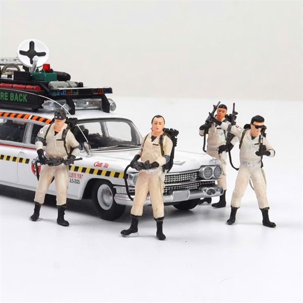  Mô hình set nhân vật 4 Ghostbusters Resin Figurine Model Yellow tỉ lệ 1:64 DBM (DoBaseMicro) MO222180 