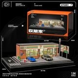  Hộp trưng bày mô phỏng Cửa hàng tiện lợi 7-ELEVEN 290*200*160mm tỉ lệ 1:64 Shou cang jia SCJ82044 