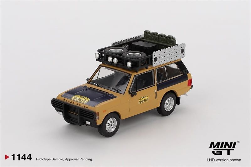  Mô hình xe Range Rover 1981 Camel Trophy Sumatra C.Swoboda & K.Mentel Winner tỉ lệ 1:64 MiniGT MGT01144 