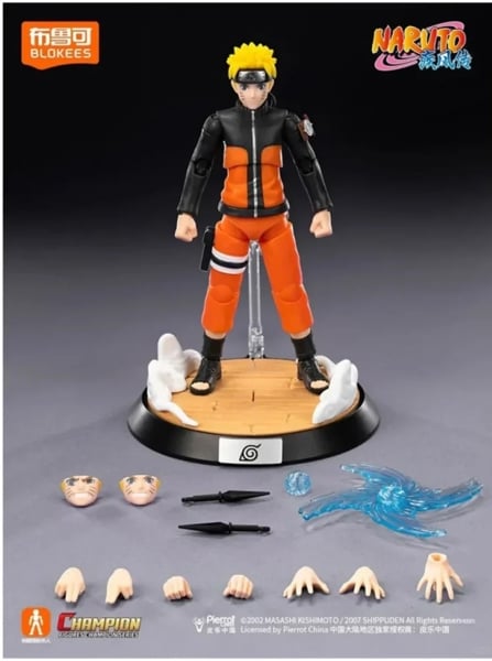  Mô hình lắp ráp Blokees NARUTO SHIPPUDEN FIGURES CC02-Naruto Uzumaki 75602 