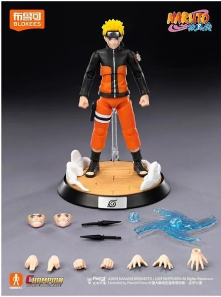  Mô hình lắp ráp Blokees NARUTO SHIPPUDEN FIGURES CC02-Naruto Uzumaki 75602 