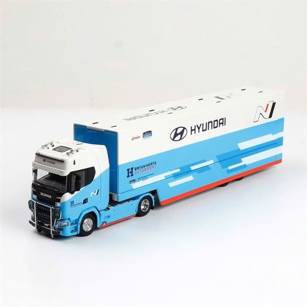  Mô hình xe Scania S730 V8 đầu kéo thùng mở cánh chim tỉ lệ 1:64 Kengfai & Maxwell OT64667 