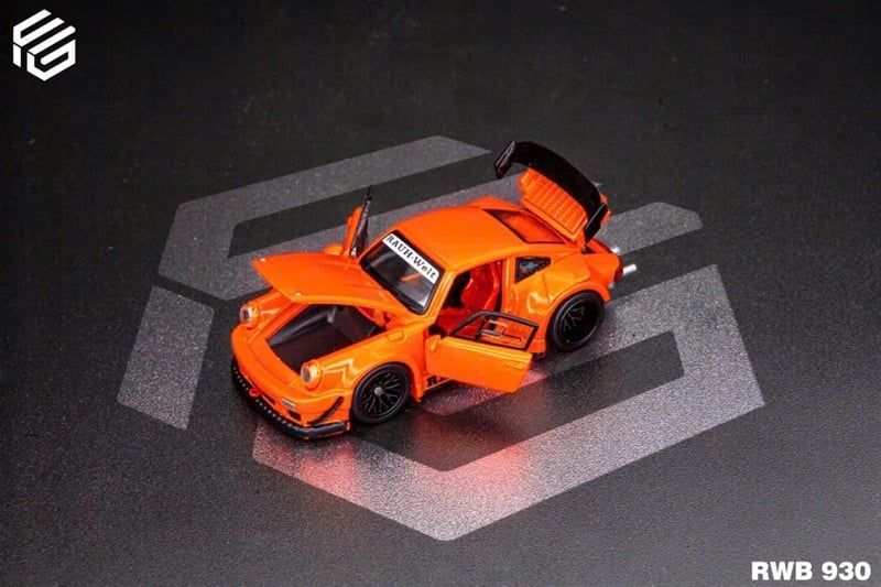  Mô hình xe Porsche RWB930 Rauhwelt 930 full open tỉ lệ 1:64 FG model OT64815 