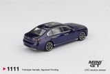  Mô hình xe BMW i7 xDrive60 Tanzanite Blue Metallic tỉ lệ 1:64 MiniGT MGT01111 
