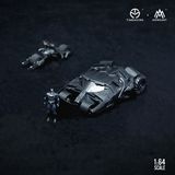  Mô hình xe Bat mobile Tumbler có figure bat man tỉ lệ 1:64 Modern Art More art MO642031 