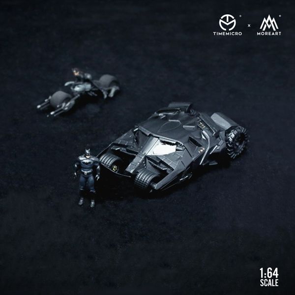  Mô hình xe Bat mobile Tumbler có figure bat man tỉ lệ 1:64 Modern Art More art MO642031 