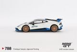  [Hàng Loose]Mô hình xe Lamborghini Huracán STO Bianco Asopo tỉ lệ 1:64 MiniGT MGT00788L 