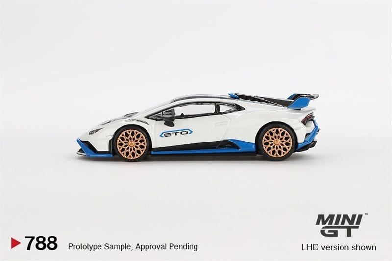  [Hàng Loose]Mô hình xe Lamborghini Huracán STO Bianco Asopo tỉ lệ 1:64 MiniGT MGT00788L 