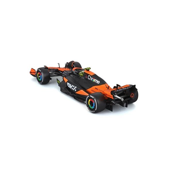  Mô hình xe đua McLaren F1 MCL38 2024 hộp mica có figure tỉ lệ 1:24 Bburago OT24089A 