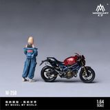  Set figure + xe mô tô Red Ribbon Legion Artificial Person No. 18 Motorcycle tỉ lệ 1:64 MoreArt Figure MO222258 