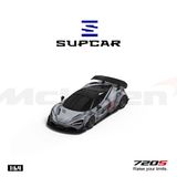  Mô hình xe Mclaren 720s LBWK fighter gray tỉ lệ 1:64 Supcar SC800402 