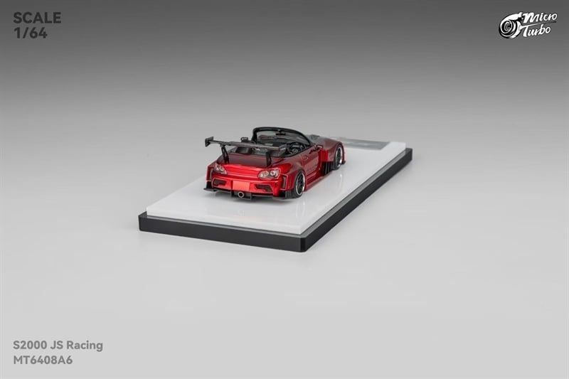  Mô hình xe S2000 JS Racing MT6408A6 Transparent Red tỉ lệ 1:64 Micro Turbo MT6408A6 