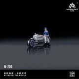  Mô hình nhân vật và xe Dodge Tomahawk World's Fastest Motorcycle blue tỉ lệ 1:64 MoreArt MO222200 