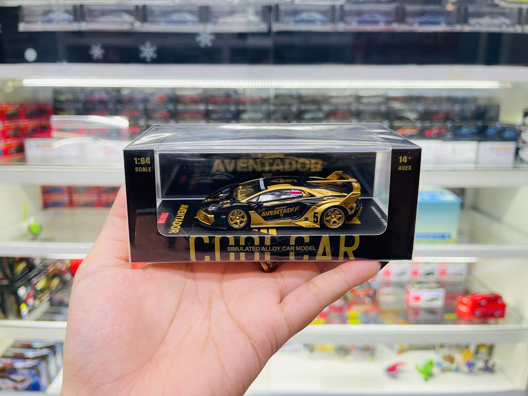  Mô hình xe Lamborghini GTEVO V5 Black Gold Painted Simulated tỉ lệ 1:64 Cool car CC643831 \ 