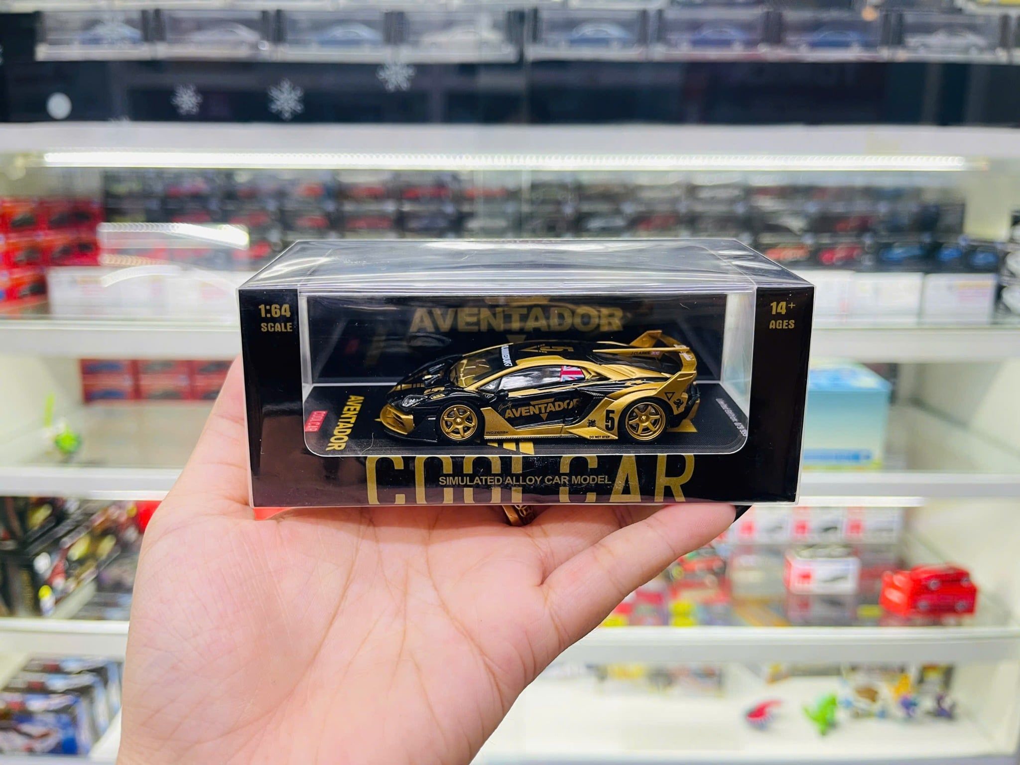 Mô hình xe Lamborghini GTEVO V5 Black Gold Painted Simulated tỉ lệ 1:64 Cool car CC643831 \ 