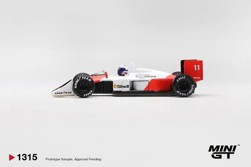  Mô hình xe McLaren MP4/4 #11 Alain Prost 1988 Canadian Grand Prix 2nd Place tỉ lệ 1:64 MiniGT MGT01315 