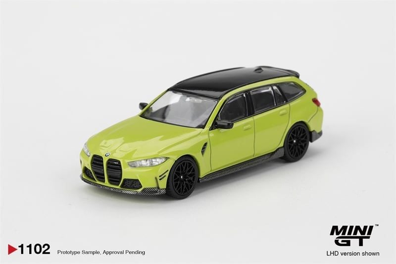  Mô hình xe BMW M3 M Performance Touring Sao Paulo Yellow tỉ lệ 1:64 MiniGT MGT01102 
