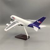  Mô hình máy bay vận chuyển Fedex Airbus A380 có bánh xe kích thước 47cm no led MB47102 