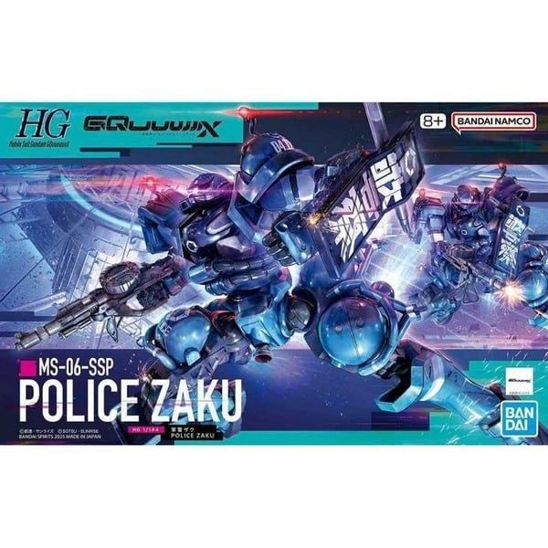  Mô hình figure lắp ráp gundam HG 1/144 Police Zaku Bandai 4573102685667 