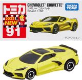  Mô hình xe No.91-6 Chevrolet Corvette (Box) tỉ lệ 1:62 Tomica 188063 