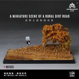  Hộp trưng bày mô phỏng diorama đường đất cánh đồng mùa thu kích thước 18cm x 8.5cm x 8.6cm tỉ lệ 1:64 MoireMO901333 