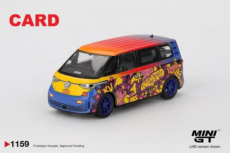  Mô hình xe Volkswagen ID.Buzz KW/BBS bản card tỉ lệ 1:64 MiniGT MGT01159 