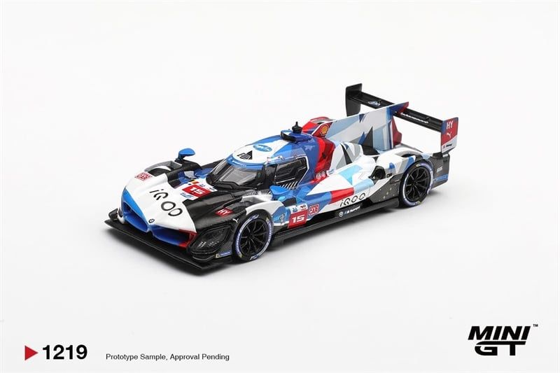  Mô hình xe BMW M Hybrid V8 Hypercar #15 BMW M TEAM WRT 2024 Le Mans 24 Hrs tỉ lệ 1:64 MiniGT MGT01219 