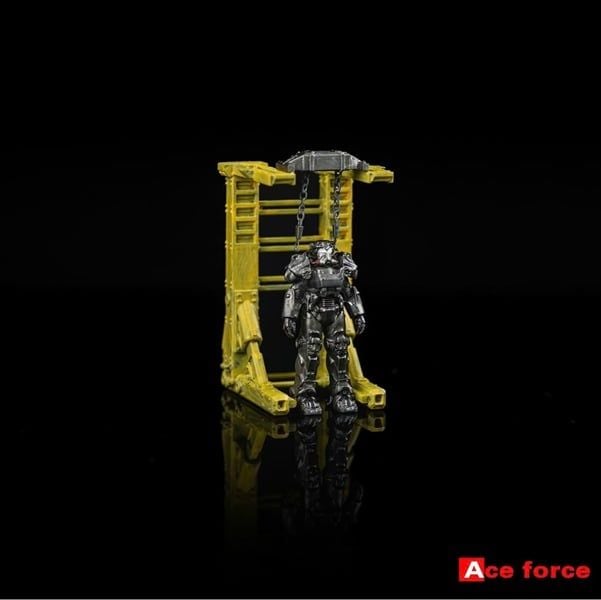  Mô hình nhân vật figure Radiation FALLOUT Electric Armor T60 resin tỉ lệ 1:64 Ace Force OT64470 