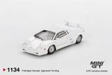  [Hàng Loose] Mô hình xe Lamborghini Countach 25th Anniversary White tỉ lệ 1:64 MiniGT MGT01134 