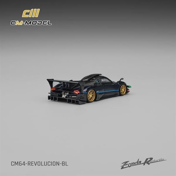  Mô hình xe Pagani Zonda Revlucion New Metallic blue tỉ lệ 1:64 CM model CM64-REVOLUCION-BL 