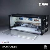  Hộp trưng bày mô phỏng container garage Repair Shop Scene K-Style Simulated có đèn và mica tháo lắp kích thước 38.7 x 16 x 16.5cm tỉ lệ 1:64 MoreArt box MB400222 