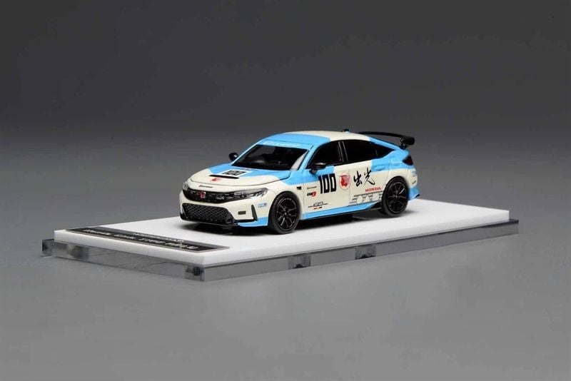  Mô hình xe Honda Civic Type R (FL5), Idemitsu Motion Blue tỉ lệ 1:64 Motorhelix M65329 