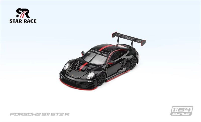  Mô hình xe Porsche 911 GT3 Racing Black/Red line tỉ lệ 1:64 Star Race SR64001 