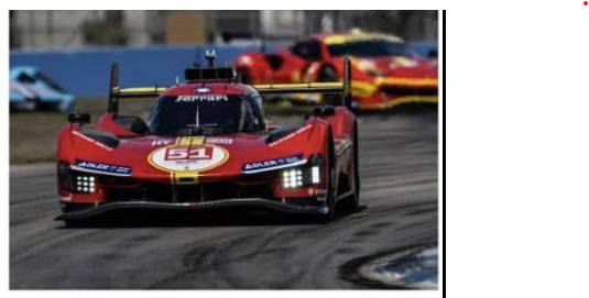  Mô hình xe Ferrari 499P Hypercar LeMans Magnetic Engin Hood Visible Engine tỉ lệ 1:64 HKM OT64567 