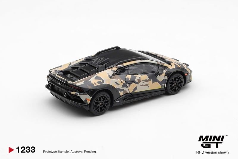  Mô hình xe Lamborghini Huracán Sterrato All Terrarin - SABBIA tỉ lệ 1:64 MiniGT MGT01233 