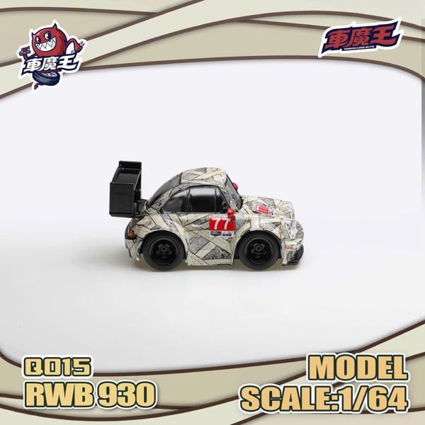  Mô hình xe Porsche RWB 930 series Q tỉ lệ 1:64 Demon King Auto Q015 
