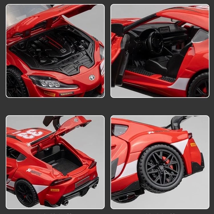  Mô hình xe Toyota Supra GT4 full open tỉ lệ 1:32 Bull Demon King OT32062 