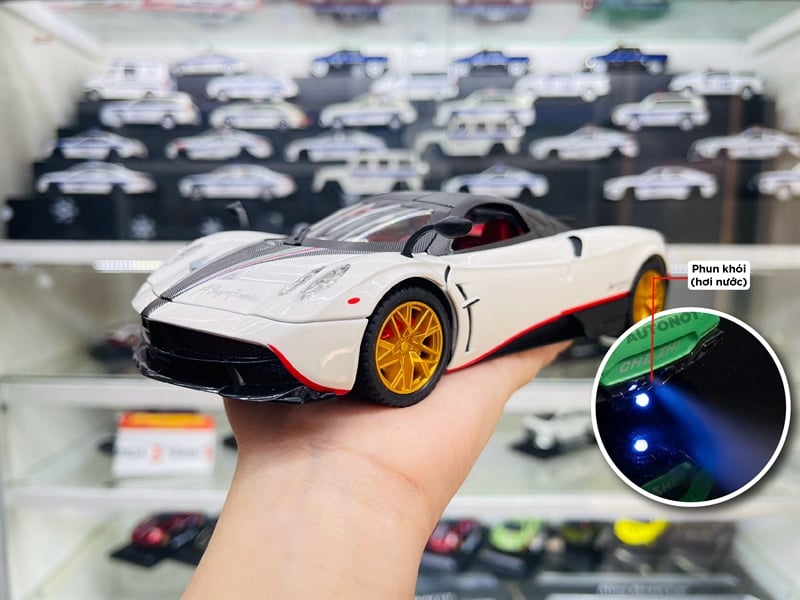  Mô hình xe Pagani Huayra Dinastia phun khói - đánh lái được - full open tỉ lệ 1:24 Chezhi CZ24732 