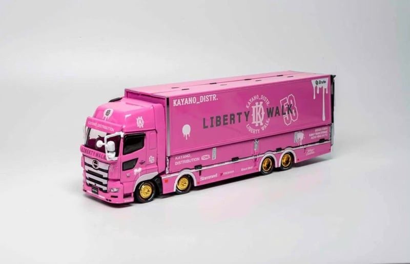 Mô hình xe HINO700 LBWK Pink tỉ lệ 1:64 KS-093-738 